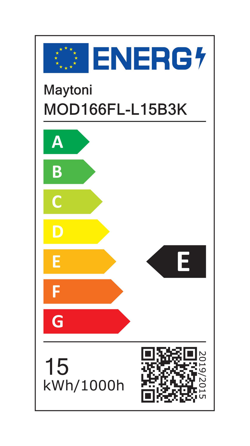 Maytoni Tau 1L lattiavalaisin, musta LED D 22cm