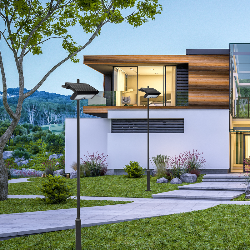 Eko-Light Solar Lamp outdoor wall light H 3.5cm