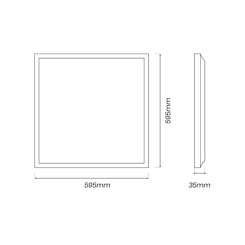Eko-Light Led Panel ceiling flush panel H 3.5cm