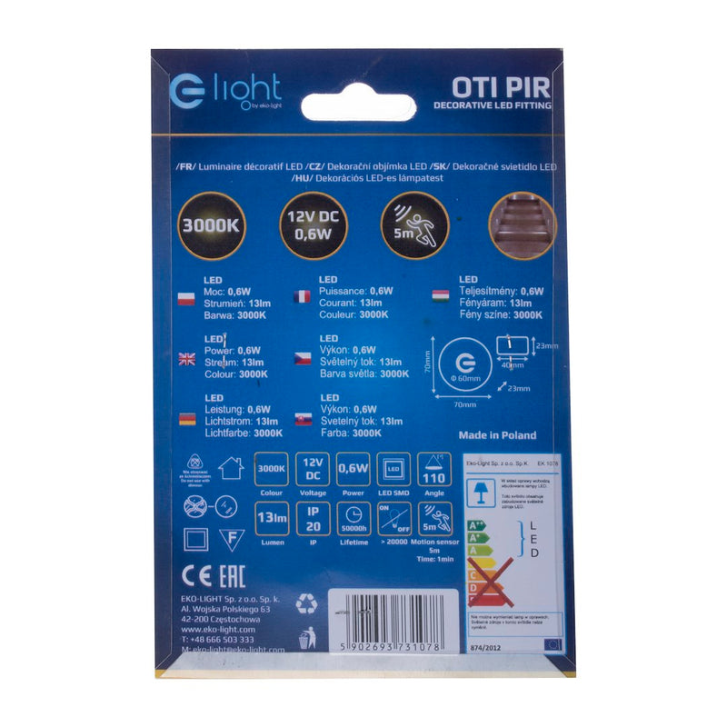 Eko-Light Stair Kit outdoor lamp with motion sensor D 7cm