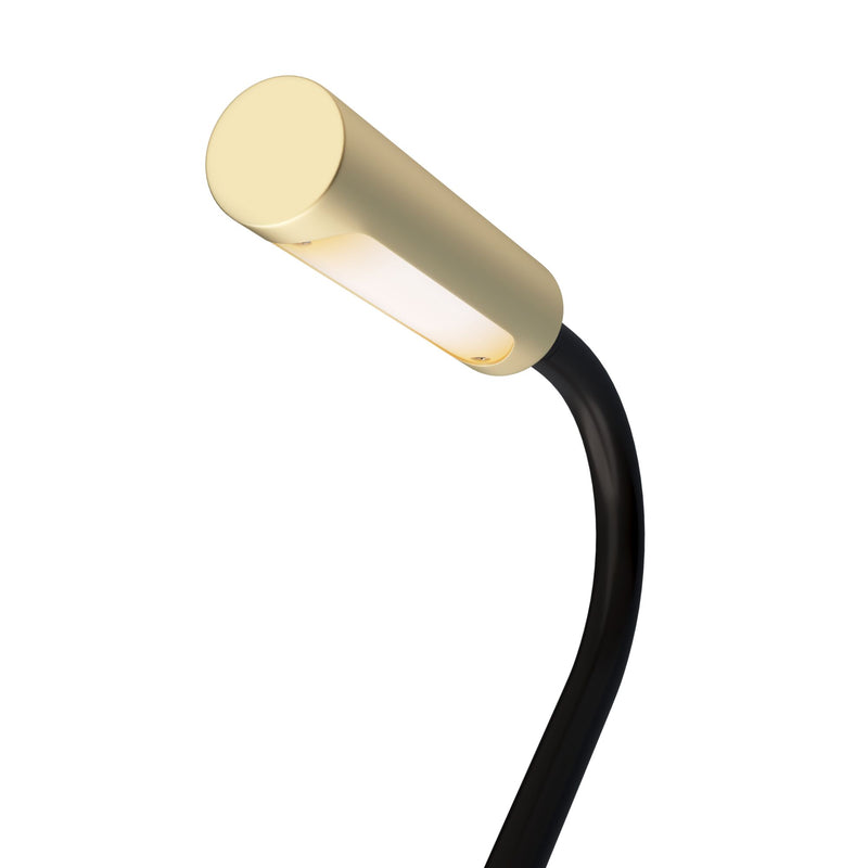 Maytoni Lámpara de pared decorativa Stem 1L, oro mate LED Al. 47 cm