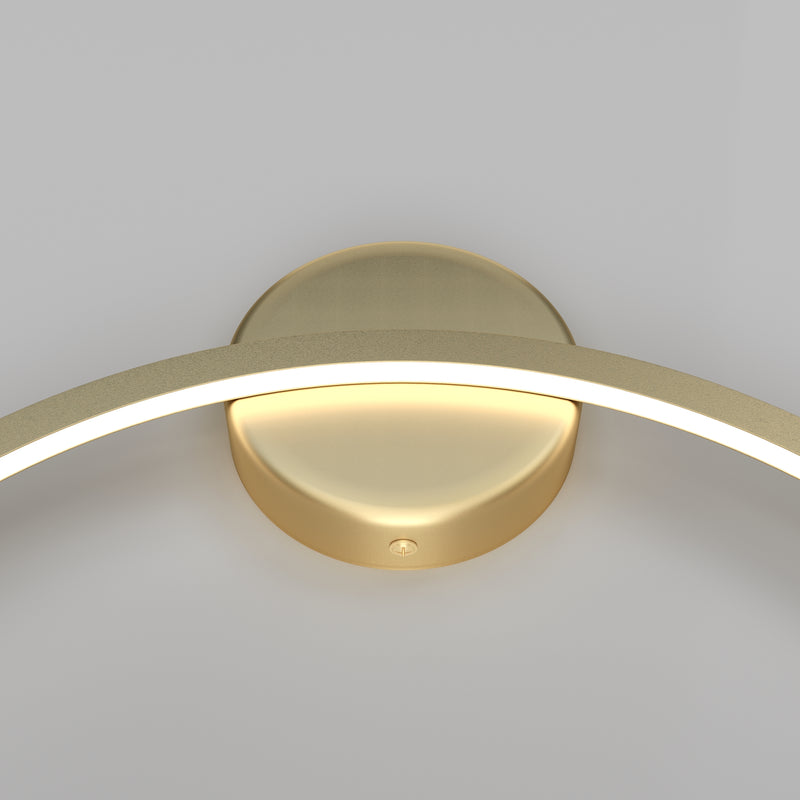 Maytoni Halo 1L wall sconce lamp, brass LED D 40cm