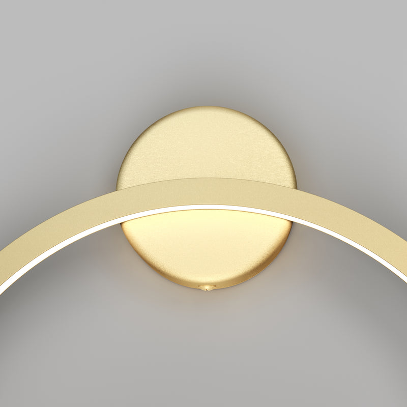 Lampada da parete Maytoni Halo 1L, ottone LED D 40cm