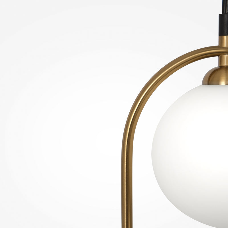 Maytoni Ring 2L pendant lamp, brass G9 D 12cm