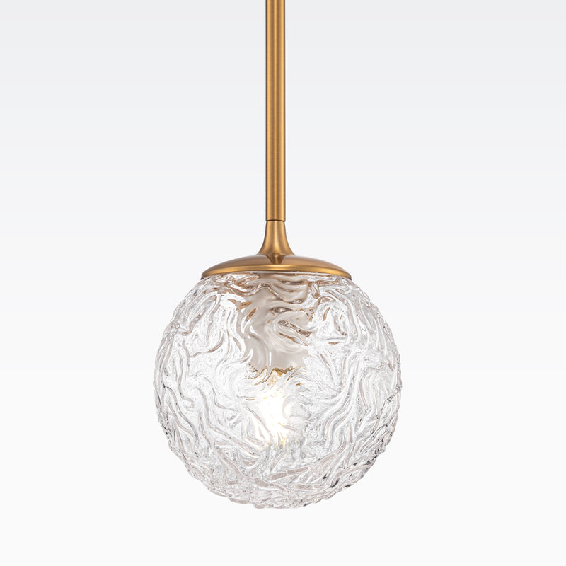 Maytoni Ligero 1L pendant lamp, brass E27 D 15cm