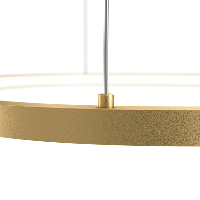 Maytoni Glint 1L pendant lamp, black LED D 60cm