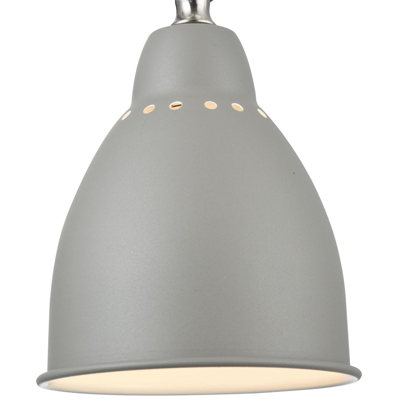 Maytoni Domino 1L reading swing wall lamp, grey E27 H 21cm