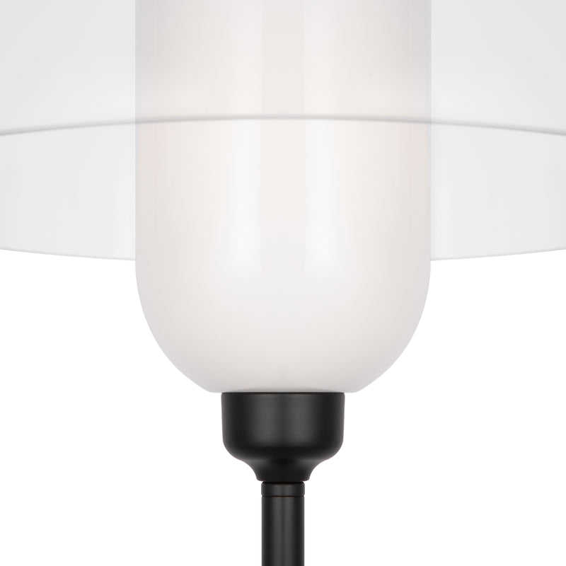 Lampadaire Maytoni Memory 1L, noir E14 D 30cm