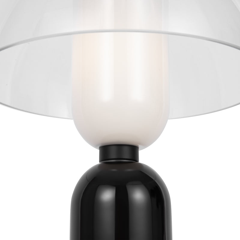 Maytoni Memory 1L table lamp, black E14 D 30cm