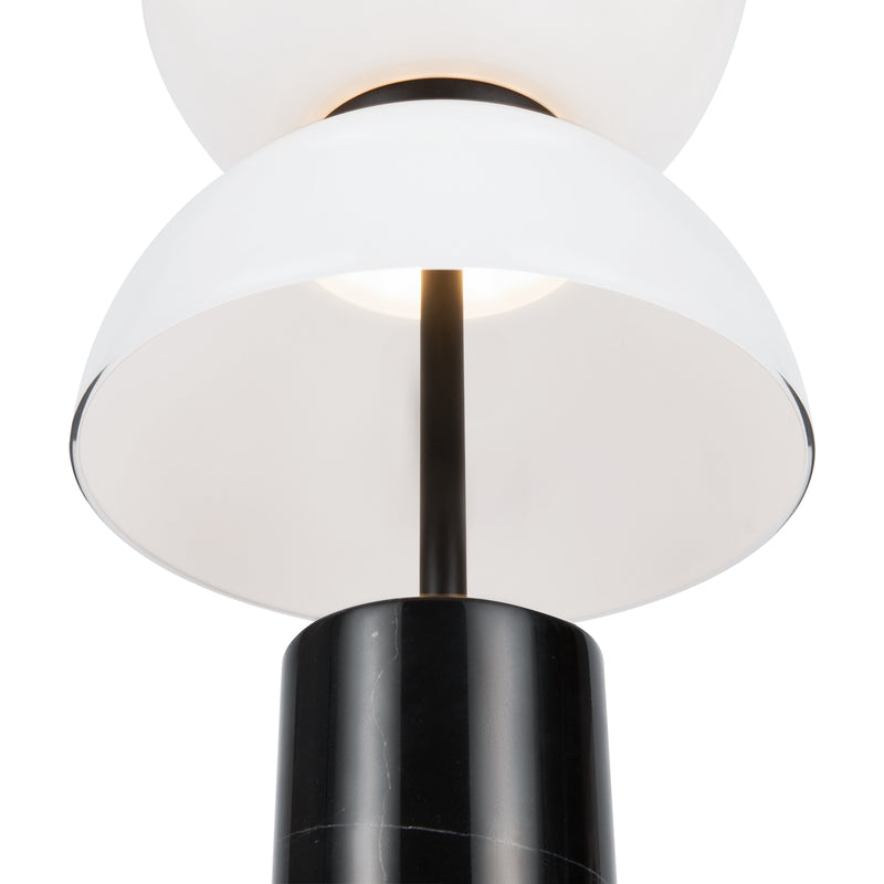 Maytoni Kyoto 1L table lamp, black LED D 22cm