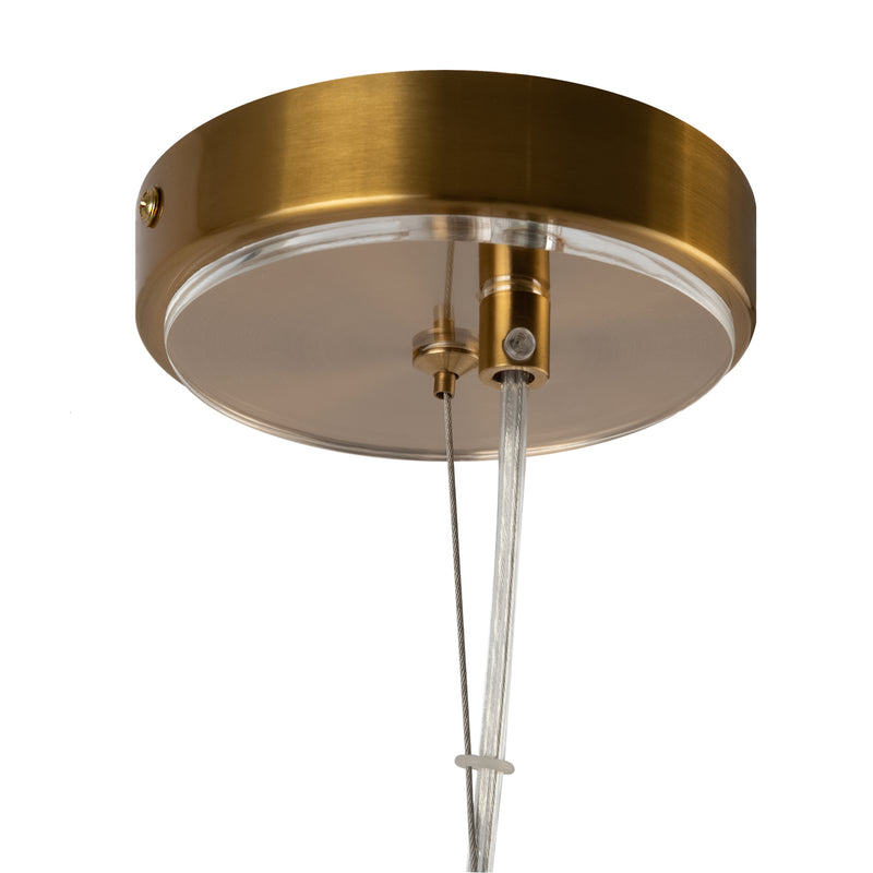 Maytoni Arco 3L pendant lamp, brass G9 D 35cm