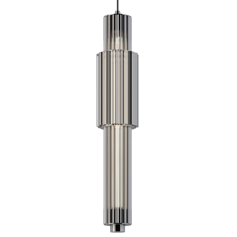 Maytoni Verticale 1L pendant lamp, chrome LED D 12cm