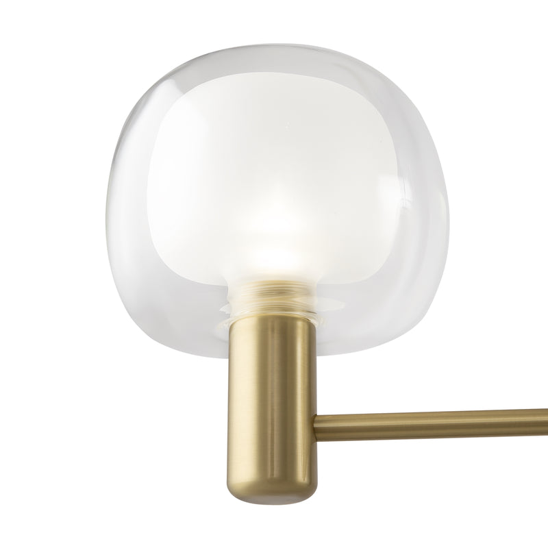 Lampadario a sospensione lineare Maytoni Vision 3L, oro E14 H 154cm