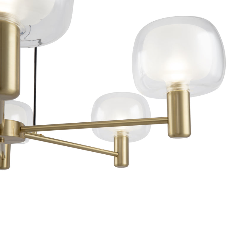 Lampadario Maytoni Vision 6L, oro E14 D 96cm