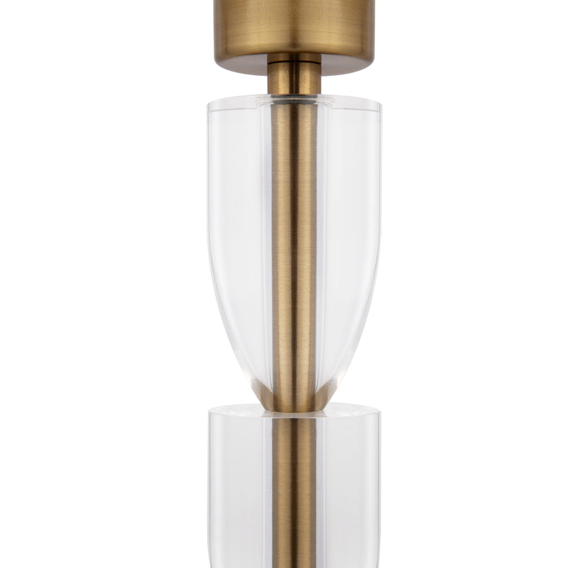 Maytoni Prima 1L table lamp, brass E27 H 47cm