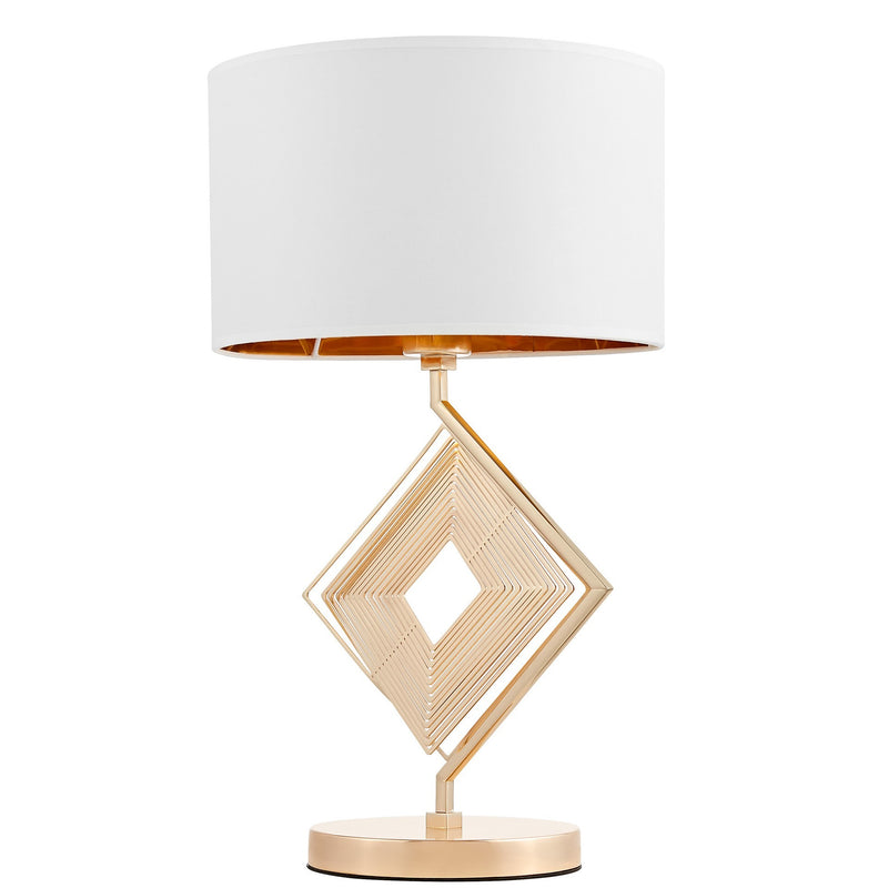 Lumina Deco Benardi 1L table lamp E27, H 51cm