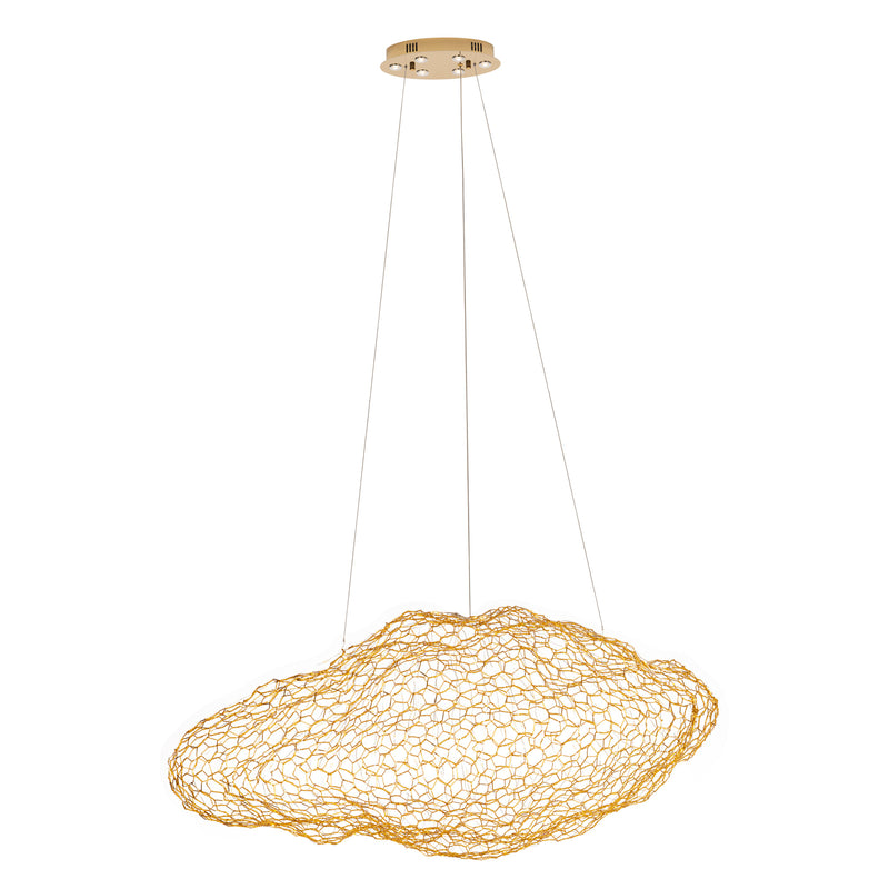 Maxlight Stardust 1L pendant lamp gold LED, D 60cm