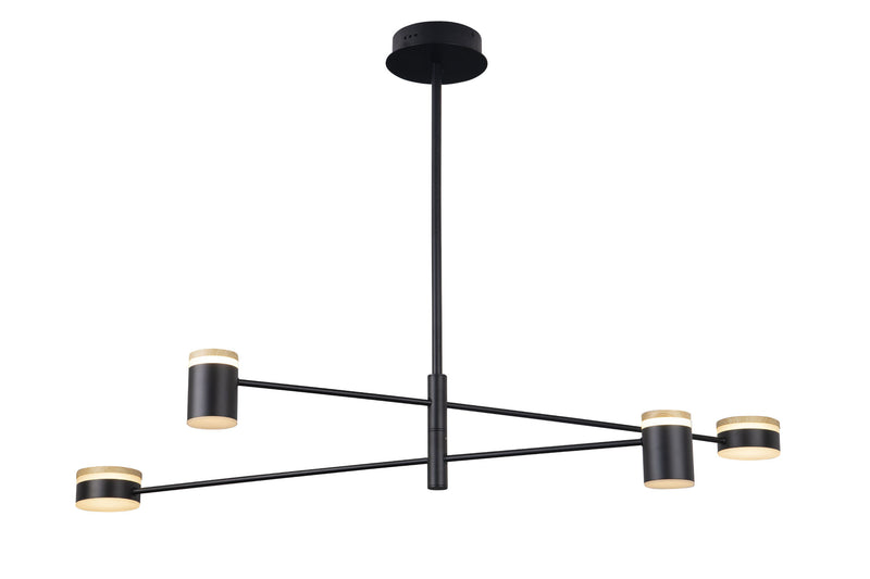 Maxlight Puma 4L chandelier LED black