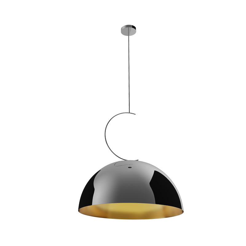 Maxlight Twenty 1L pendant lamp black, E27. D 60cm