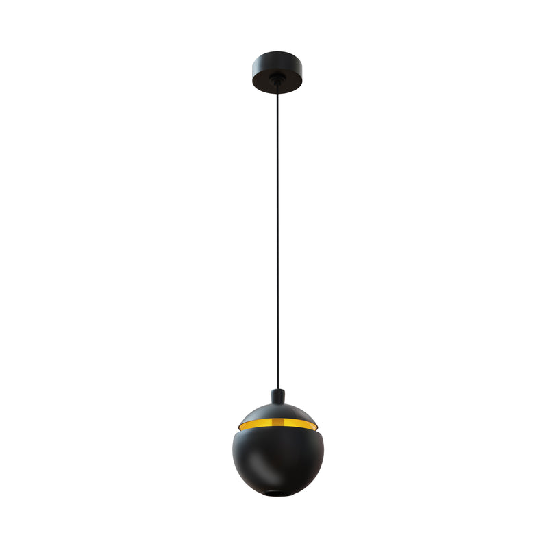 Maxlight Cometshine 1L pendant lamp sfera LED black