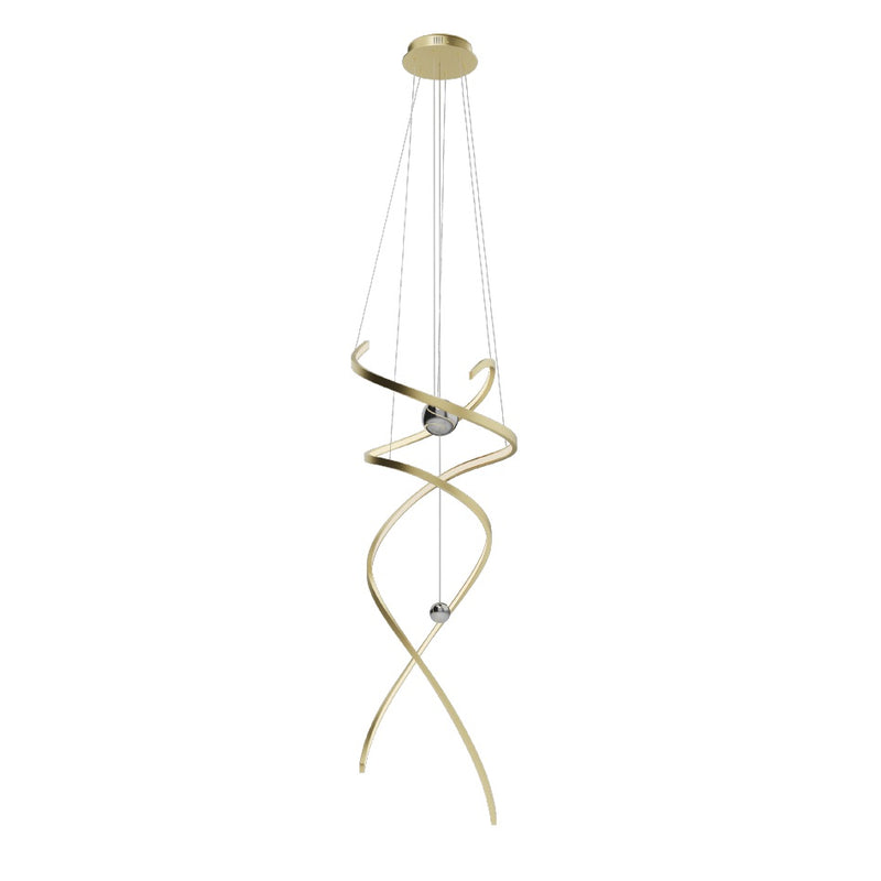 Maxlight Ritz 1L pendant lamp LED, gold, D 60cm