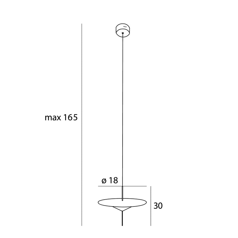 Lámpara colgante Maxlight Cone I 1L LED negro, D 17,5cm