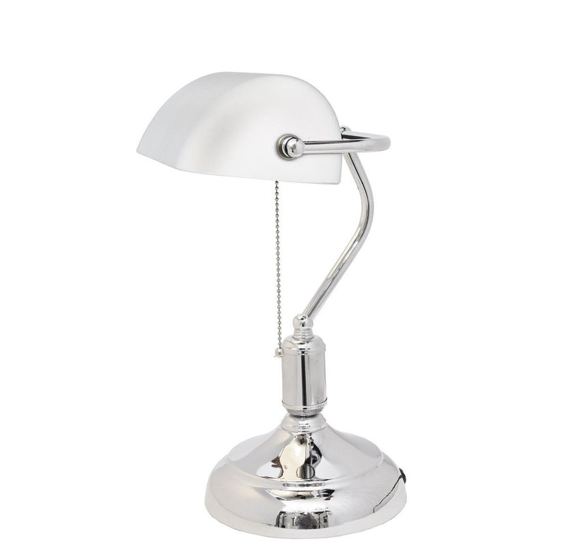 Lumina Deco Banker 1L desk table lamp E27, H 38cm