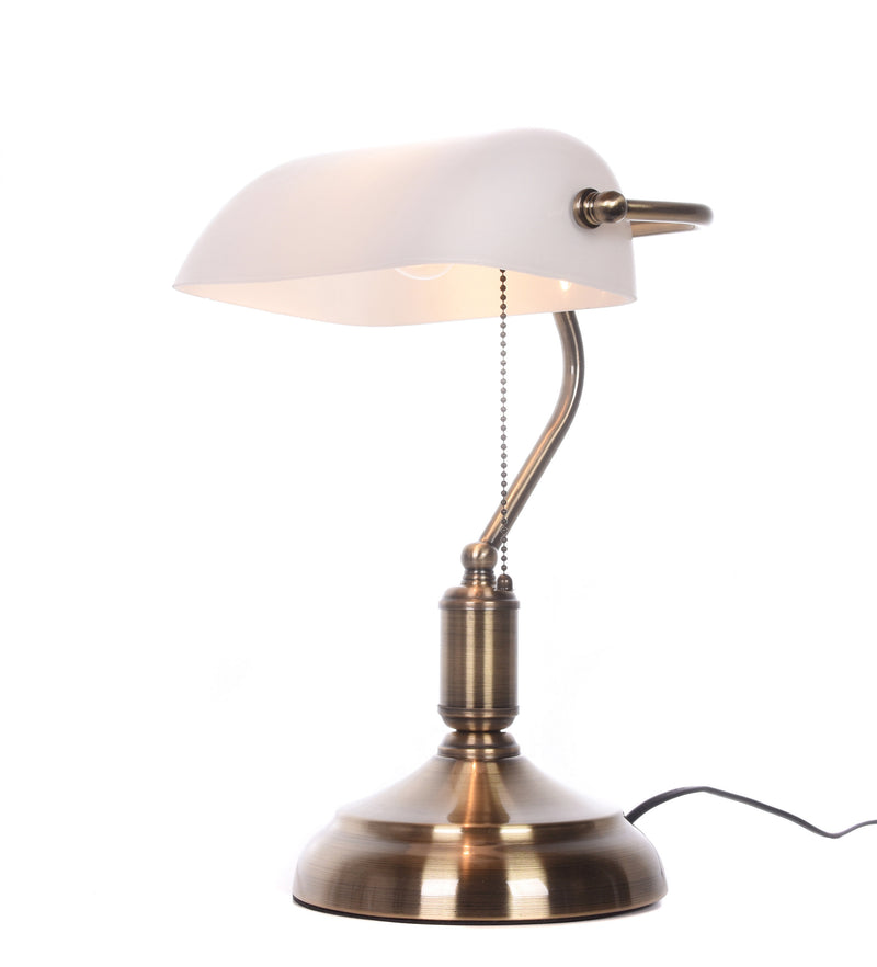 Lumina Deco Banker 1L table lamp E27, H 38cm