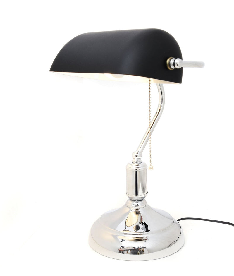 Lumina Deco Banker 1L table lamp E27, H 38cm