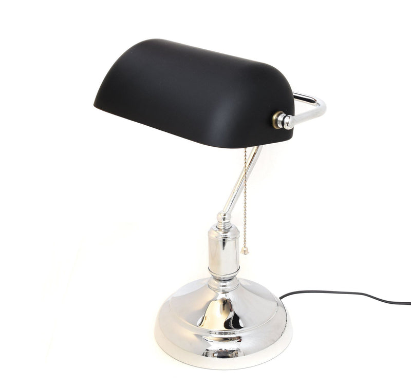 Lumina Deco Banker 1L desk table lamp E27, H 38cm