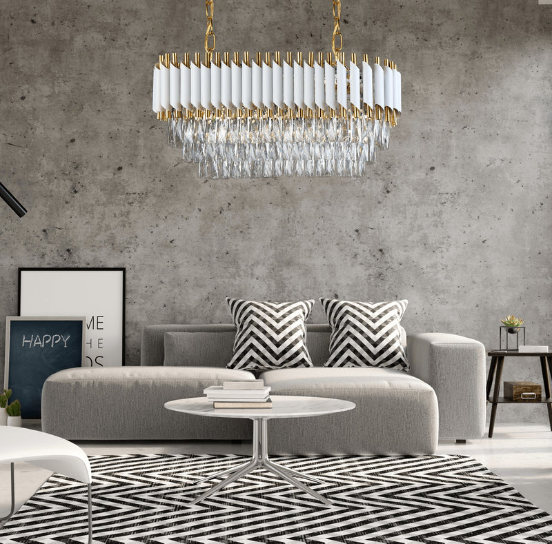 Lumina Deco Mazini 8L chandelier E14, H 40cm