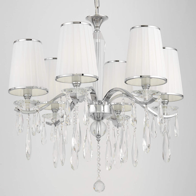 Lumina Deco Alessia 6L chandelier E14, D 66cm