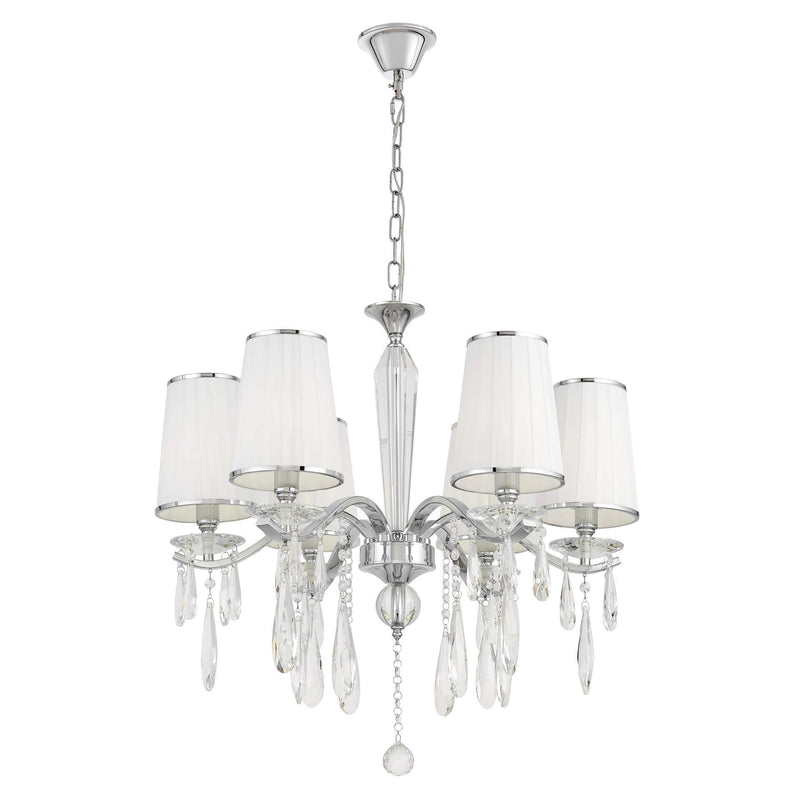 Lumina Deco Alessia 6L chandelier E14, D 66cm