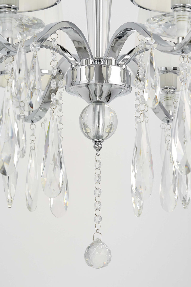 Lumina Deco Alessia 6L chandelier E14, D 66cm