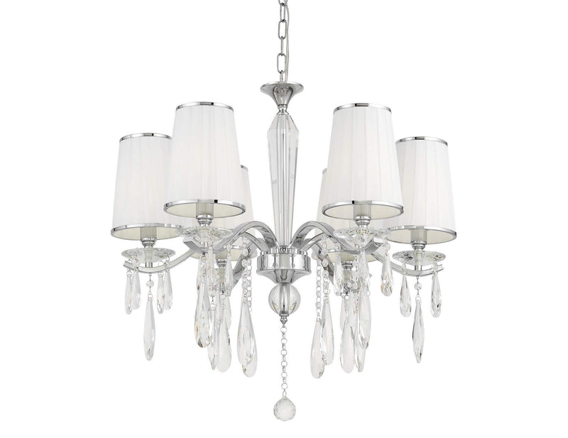 Lumina Deco Alessia 6L chandelier E14, D 66cm