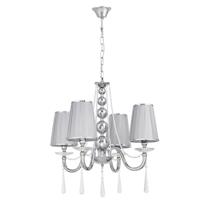 Lumina Deco Fabione 4L chandelier E14, D 58cm