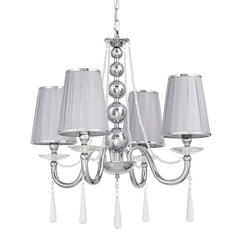 Lumina Deco Fabione 4L chandelier E14, D 58cm