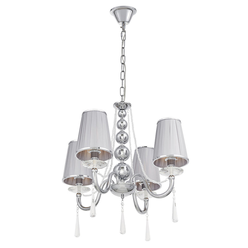 Lumina Deco Fabione 4L chandelier E14, D 58cm