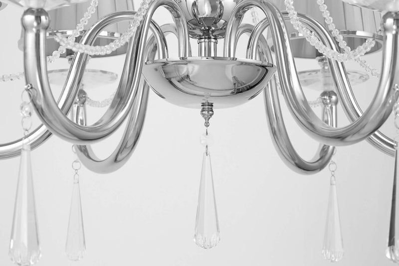 Lumina Deco Fabione 6L chandelier E14, D 70cm