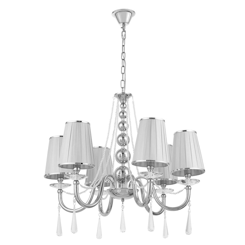 Lumina Deco Fabione 6L chandelier E14, D 70cm