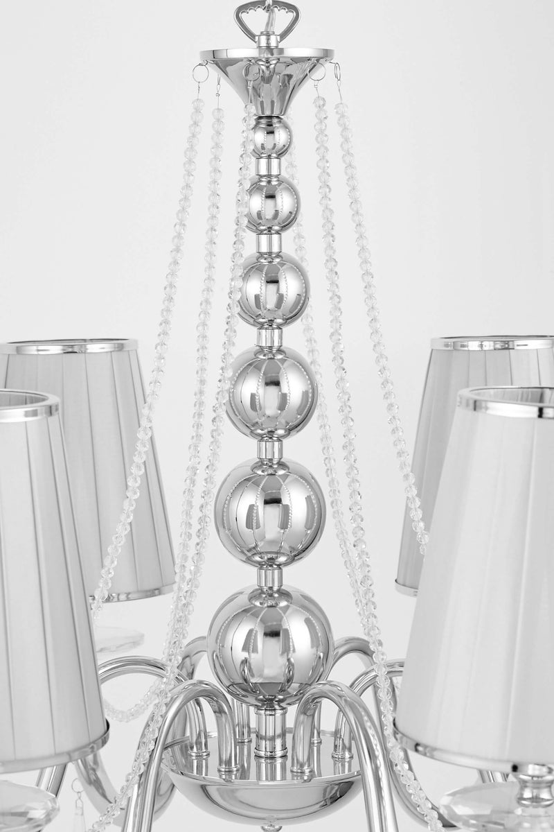 Lumina Deco Fabione 6L chandelier E14, D 70cm