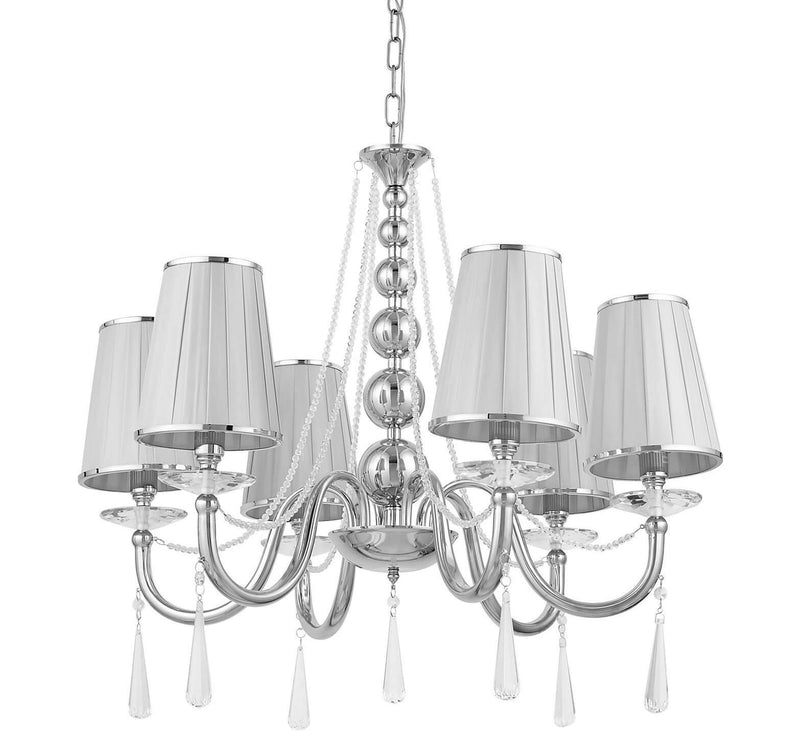 Lumina Deco Fabione 6L chandelier E14, D 70cm