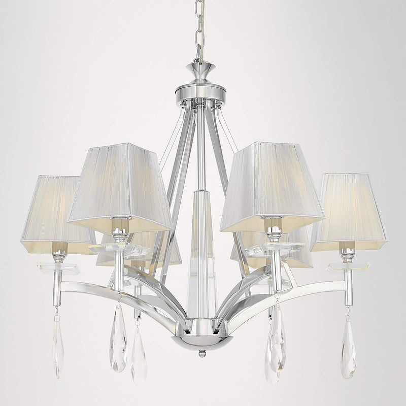 Lumina Deco Valentina 6L chandelier E14, D 70cm