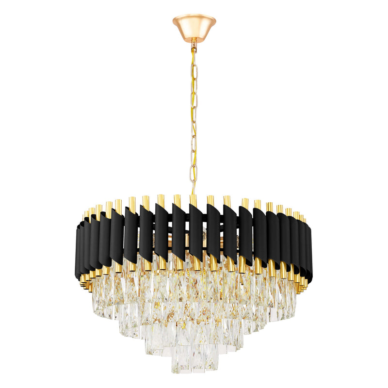 Lumina Deco Mazini 9L chandelier E14, D 55cm