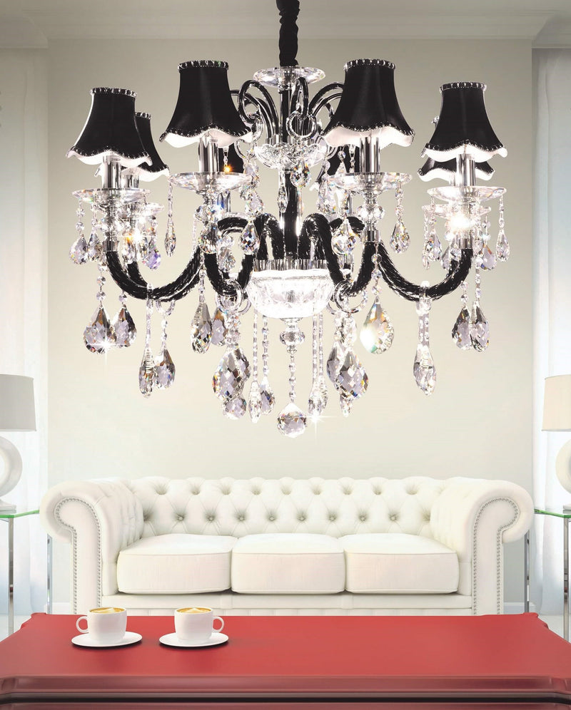 Lumina Deco Denica 8L chandelier E14, D 80cm