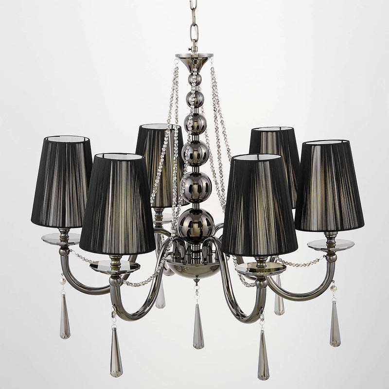 Lumina Deco Fabione 6L chandelier E14, D 70cm