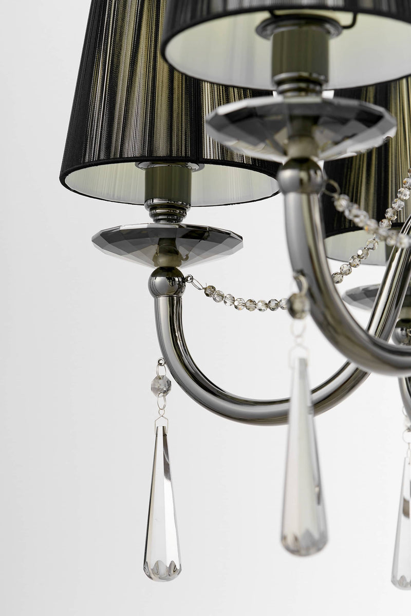 Lumina Deco Fabione 6L chandelier E14, D 70cm