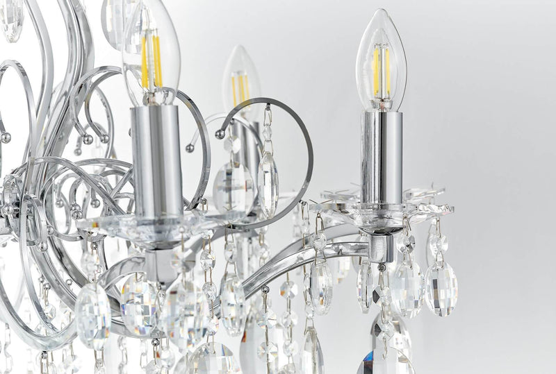 Lumina Deco 10L chandelier E14, D 80cm