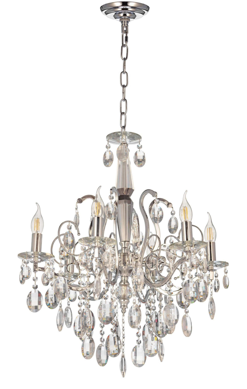 Lumina Deco Daniella 6L chandelier E14, D 56cm