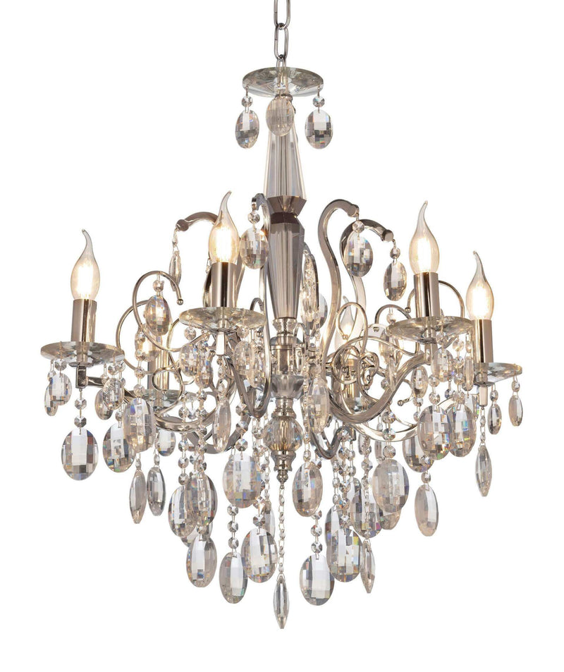 Lumina Deco Daniella 6L chandelier E14, D 56cm